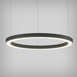 6ft Slim LED Ring Pendant Uplight/Downlight - Large Round Chandelier